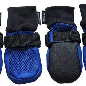 LONSUNEER Dog Boots Breathable Protect Paws Soft Nonslip Soles NEW